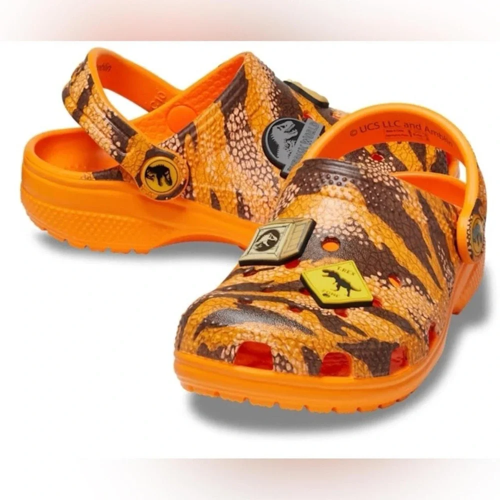 NWT Crocs Jurassic World Classic Clogs, Toddler Size c6, Limited Edition